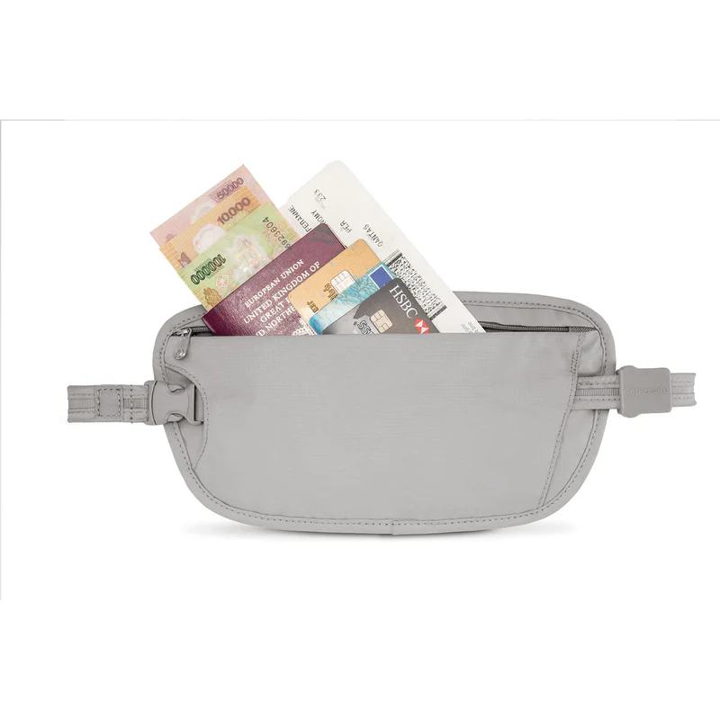 RFID Blocking Slash-Resistant Hidden Travel Waist Wallet Breathable Under-Clothes Security Pouch