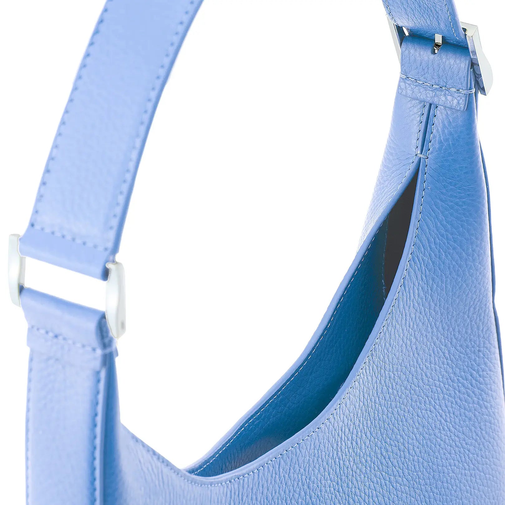 Handcrafted Pebble Grain Genuine Leather Hobo Shoulder Bag Adjustable Strap Magnetic Flap Closure Daily Underarm Purse