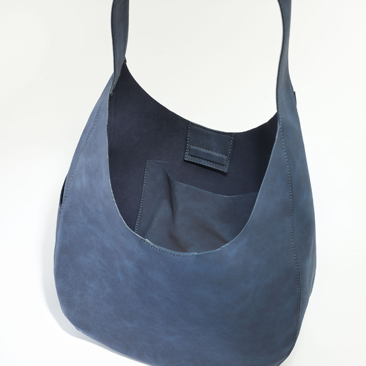 Medium Slouchy Suede Vegan Leather Hobo Bag Wide Comfort Strap Magnetic Closure Daily Shoulder Handbag