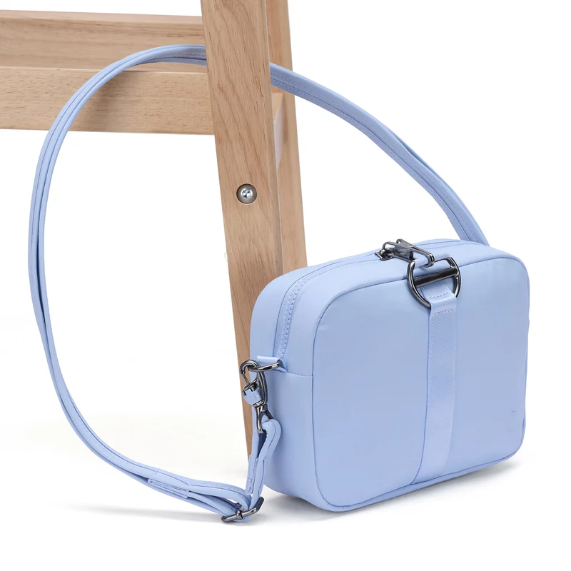 2.4L ECONYL Regenerated Nylon Anti-Theft Square Crossbody Bag RFID Blocking Water Repellent Daily Travel Shoulder Purse