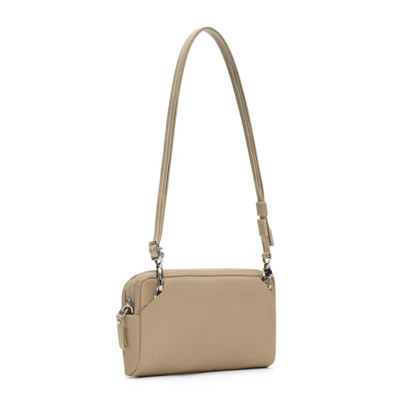 1L Recycled Polyester 3-in-1 Anti-Theft Sling Crossbody Clutch RFID Blocking Water Repellent Multi-Way Travel Shoulder Bag
