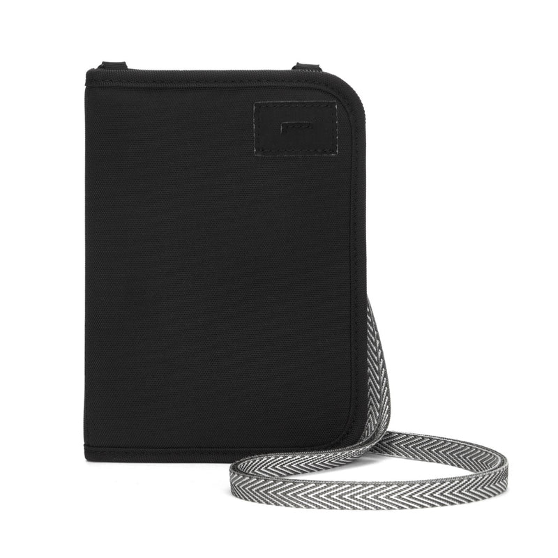 Recycled Polyester RFID Blocking Compact Travel Organizer 6 Card Slots Water Repellent Passport Wallet