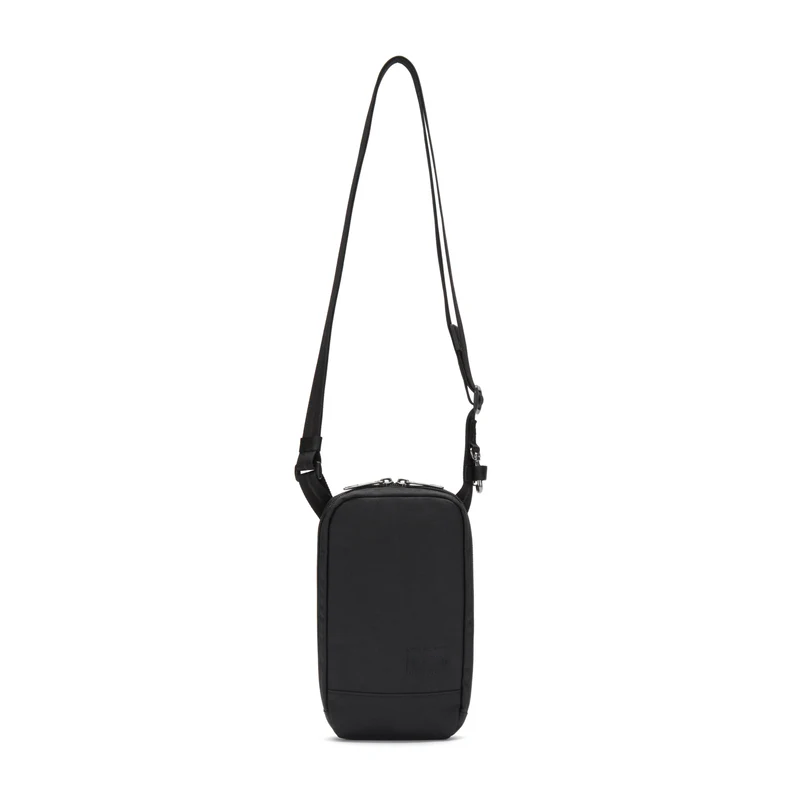 Recycled Polyester RFID Blocking Compact Travel Crossbody Bag Multi Slot Passport Phone Pouch