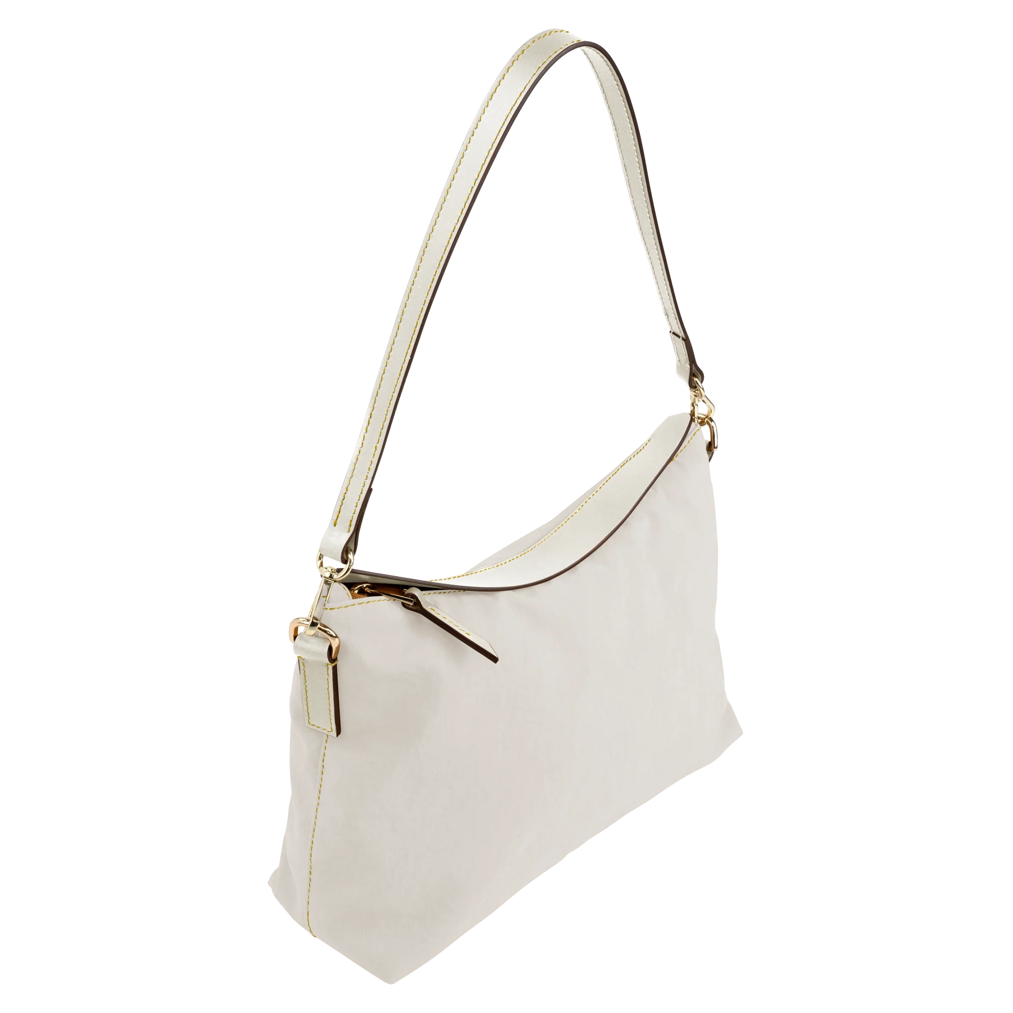 Ultra-Light Nylon Giulietta Hobo Bag Italian Leather Strap Multi-Pocket Minimalist Daily Shoulder Purse